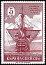 Spain - 1930 - Descubrimiento America - 5 CTS - Lila - España, Descubrimiento - Edifil 535 - Nave Santa Maria - 0